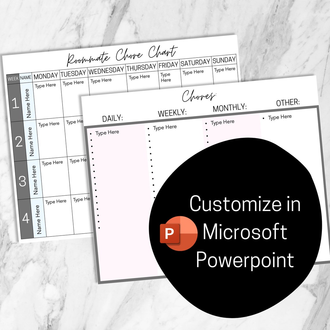 Roommate Chore Chart, Chore Chart, Chore List, Chore List for Adults ...