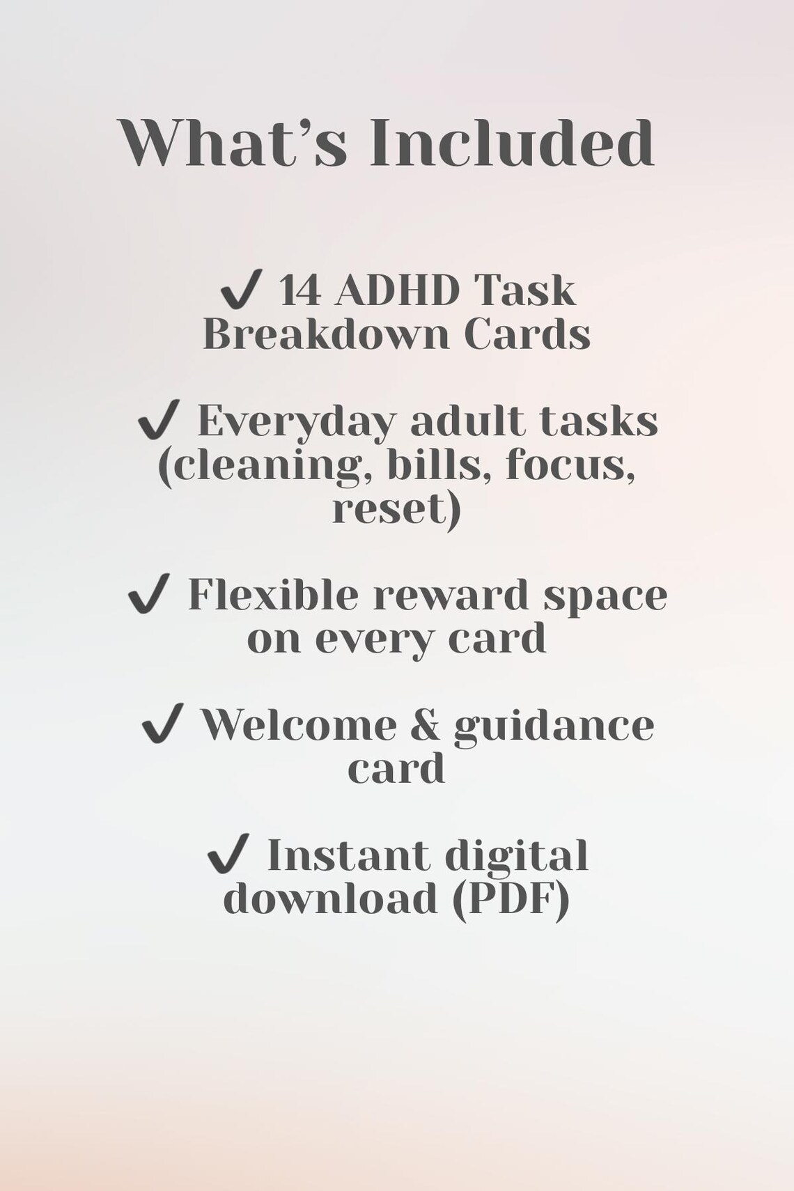 ADHD Task Breakdown Cards | Printable Executive Function Tool (digital ...