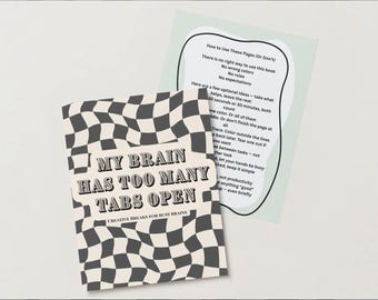 My Brain Has Too Many Tabs Open – ADHD Coloring Book | Creative Breaks for Busy Brains | Calm Printable Pages