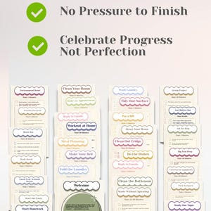 ADHD Task Breakdown Cards | Executive Dysfunction, Student Study Support (Digital Download) image 4