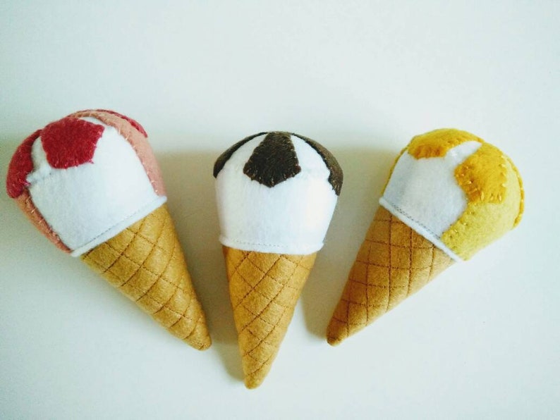 Felt ice cream cone flavor of your choice image 5