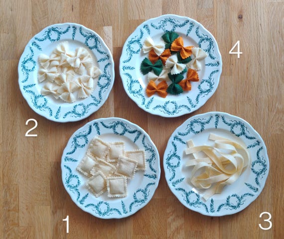 My little felt pasta