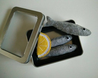 My little felt sardines