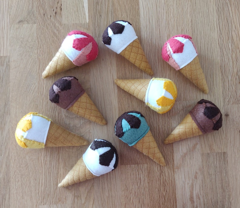 Felt ice cream cone flavor of your choice image 2