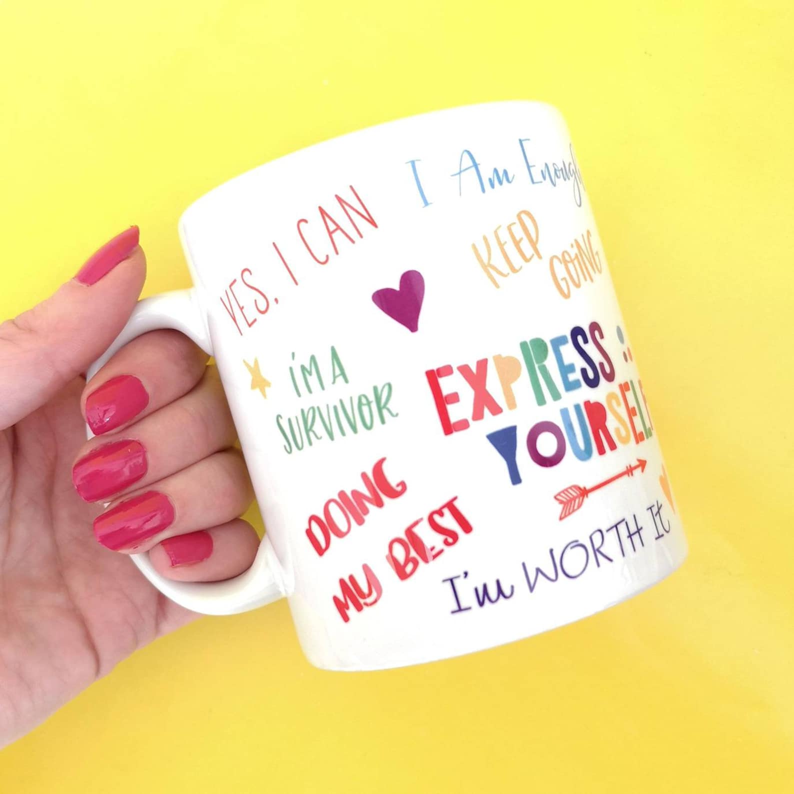 Uplifting Messages in a Mug