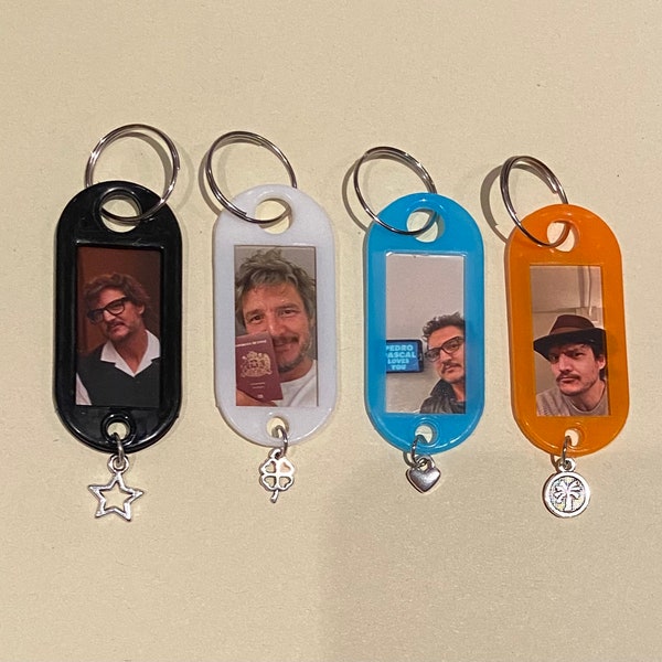Pedro Pascal picture frame keychains