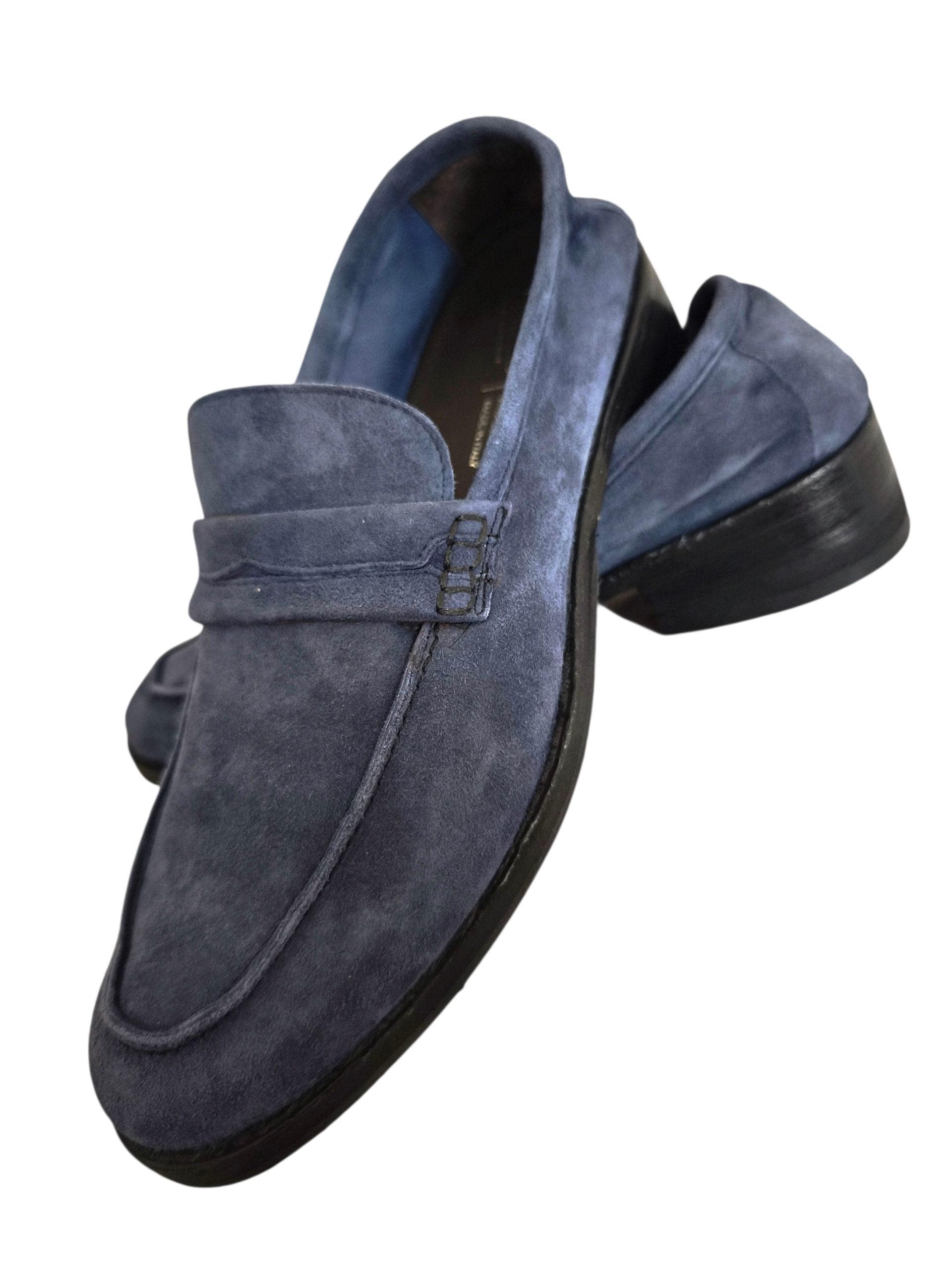 Florsheim Imperial Venetian Navy Blue Driving Penny Loafers  display picture 2