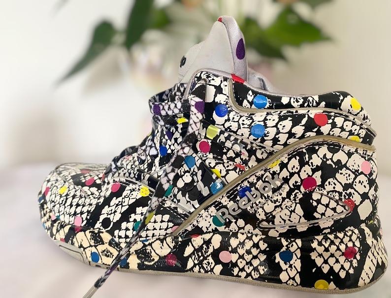 Rare Reebok Pump Omni Lite X Melody Ehsani Multicolor Polka-snake