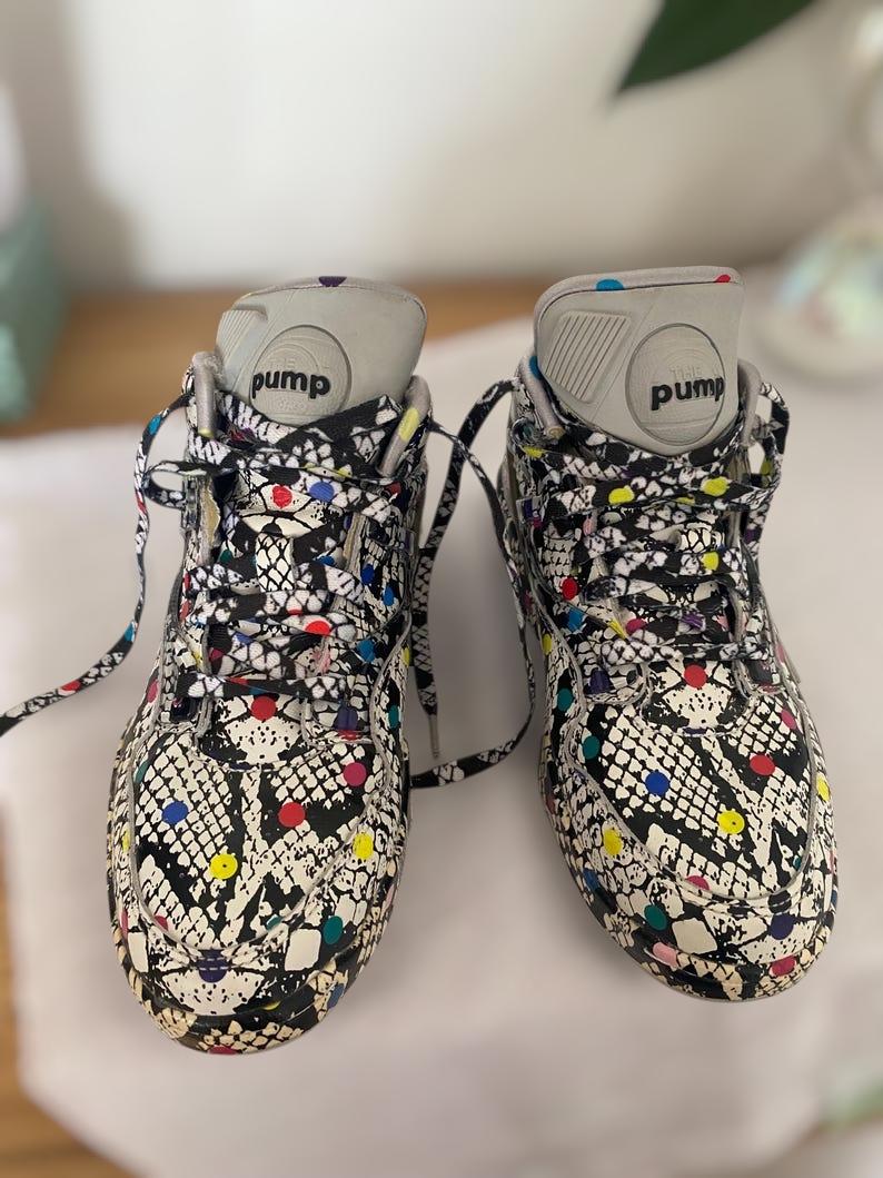 Rare Reebok Pump Omni Lite X Melody Ehsani Multicolor Polka-snake