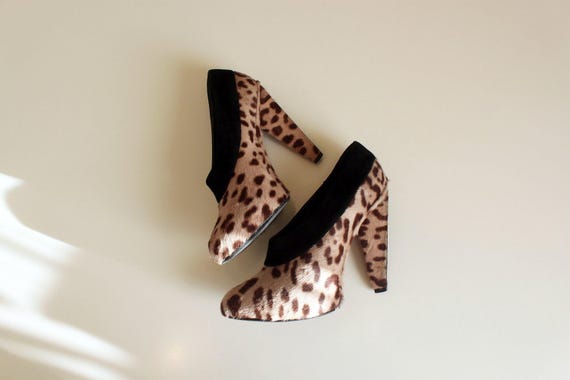 パンプス Dolce & Gabbana Brown Leo-Print Calf Leather Pumps DOLCE & GABBANA Shoes Brown Leopard Calf Hair Heels Pumps