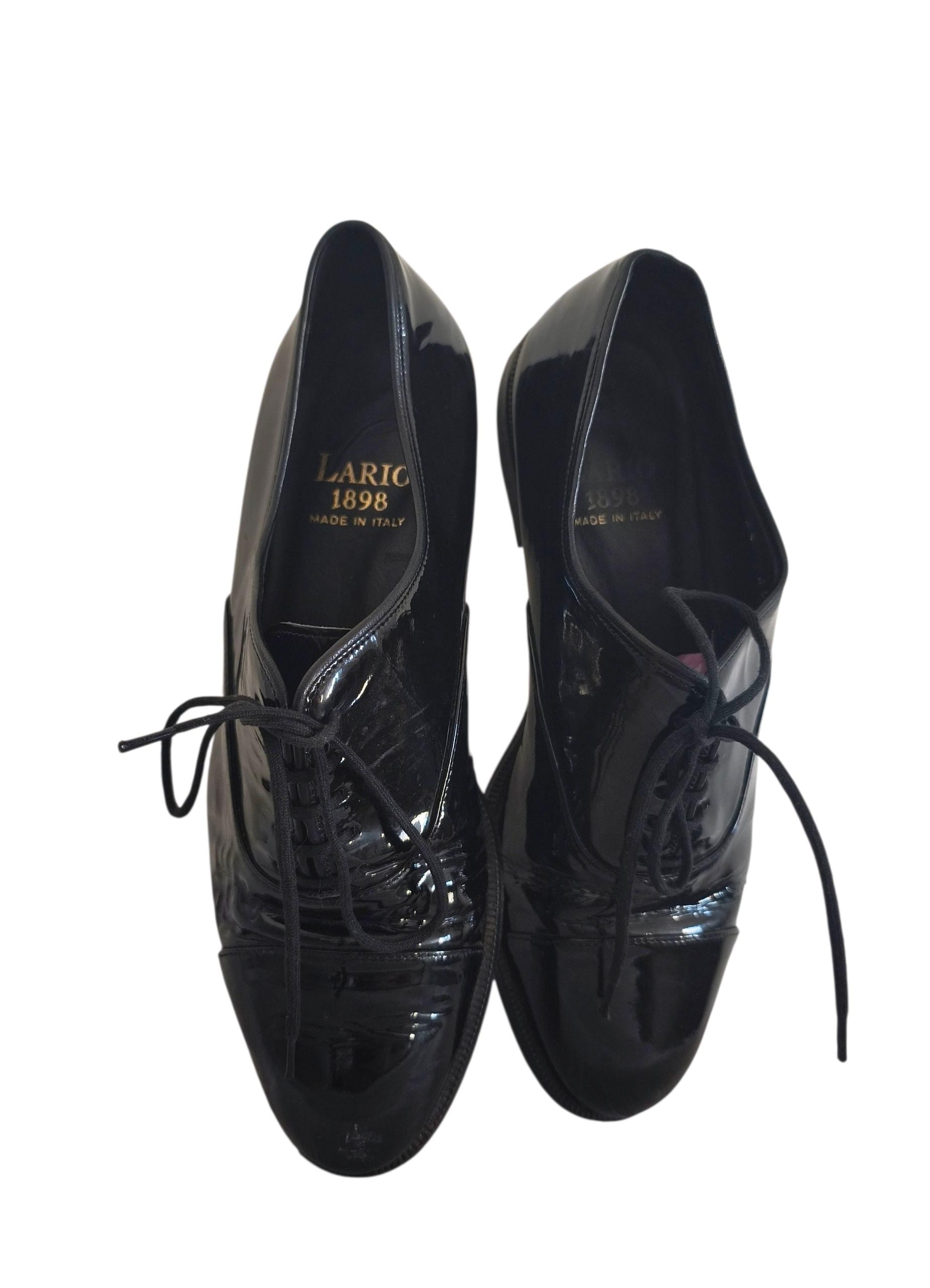 Tod’s Patent Leather Oxford Dress Shoes Mens 7.5A Black‎ Italian Formal Lace Up A Wingtip Dress Shoes for Men for sale | eBay main image 3