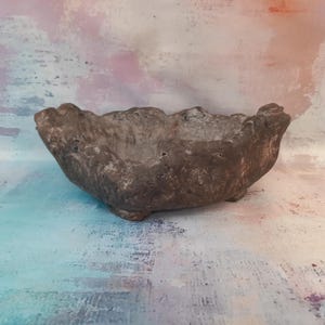 Vaso rústico para bonsai feito à mão