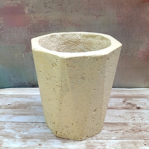 vaso artigianale effetto pietra