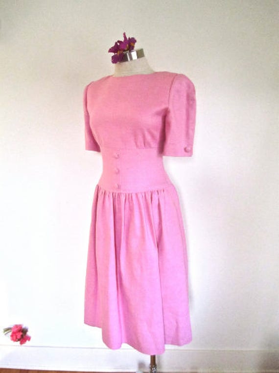 M 80s William Pearson Linen Dress from I Magnin De