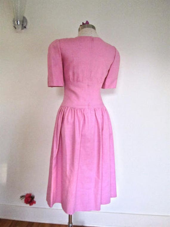 M 80s William Pearson Linen Dress from I Magnin D… - image 4