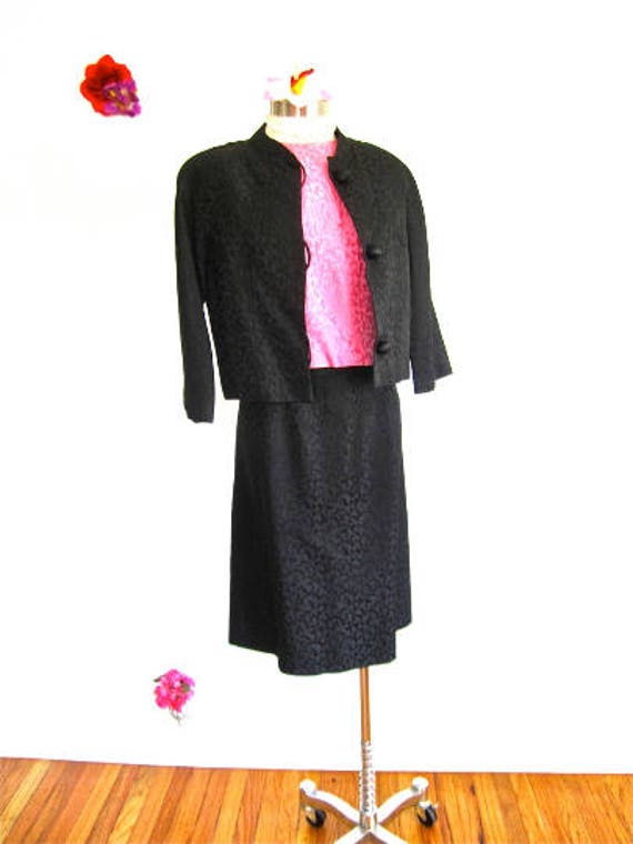 M L 50s 60s 3pc Best & Co Dress Suit Set Shell To… - image 1