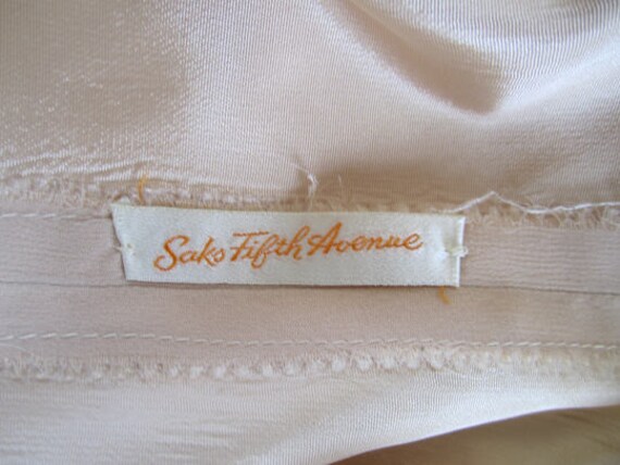 S 60s Evening Gown by Saks Fifth Avenue Nude Tan … - image 4