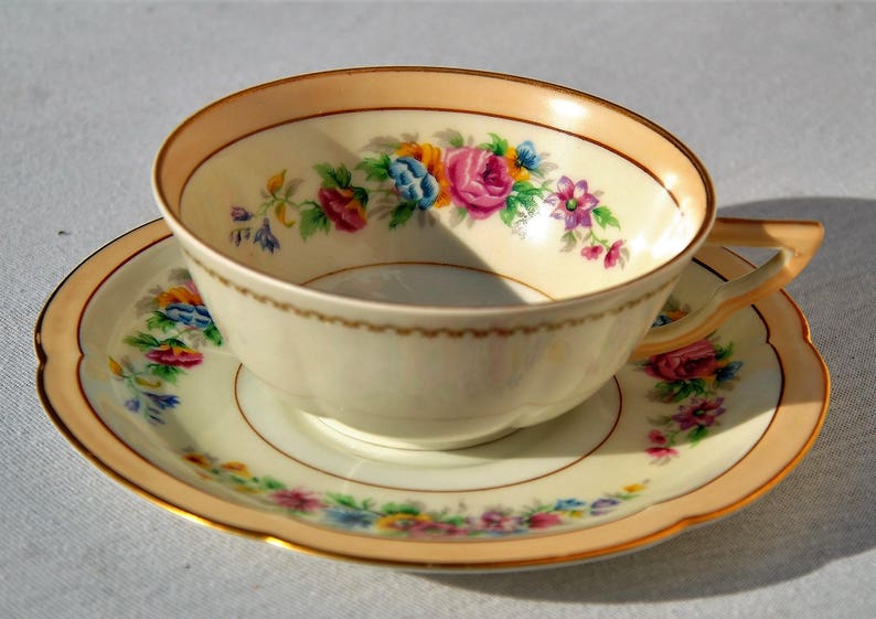 Limoges porcelain tea service Charles Ahrenfeldt