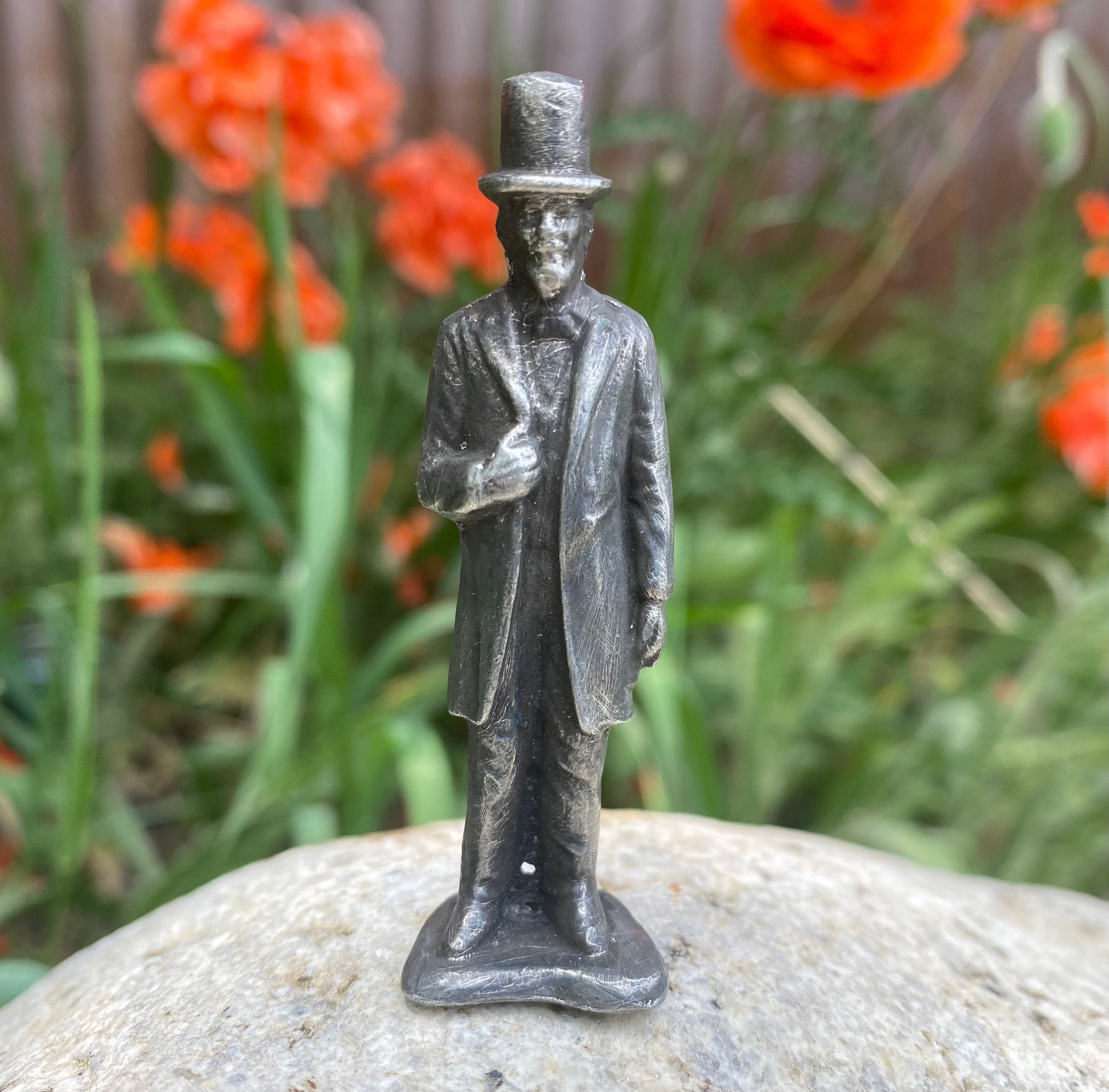 Abraham Lincoln pewter figurine American President hand cast Etsy Italia