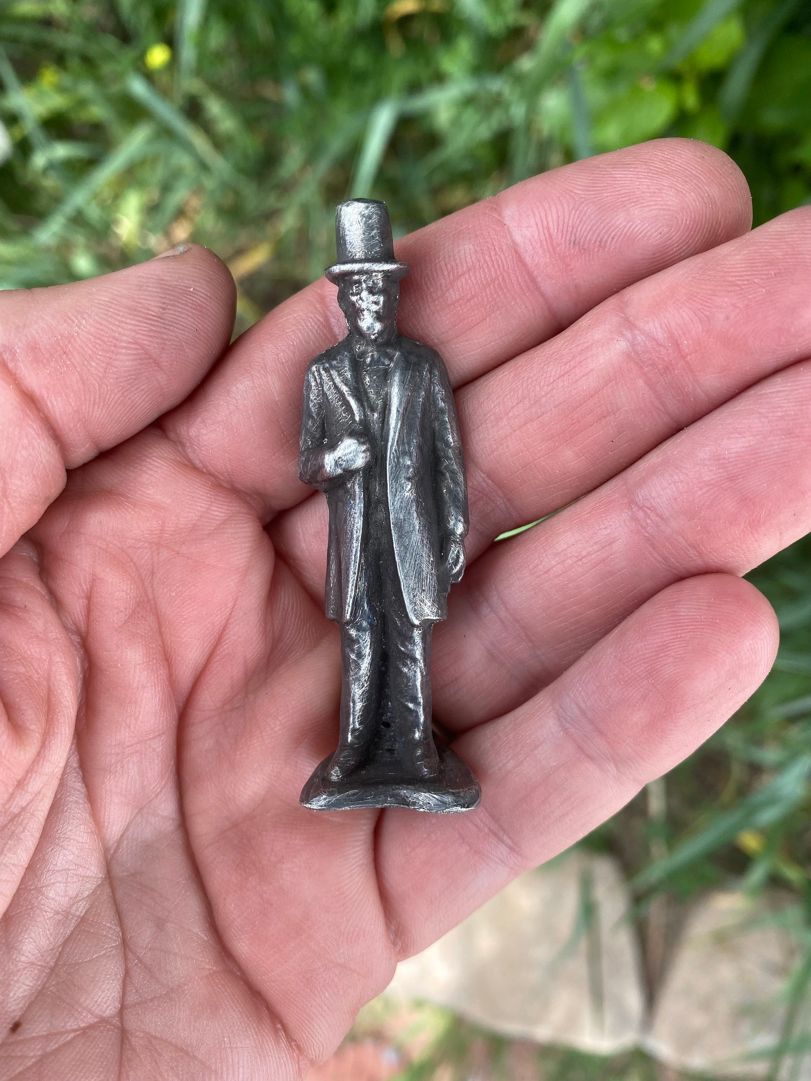 Abraham Lincoln Pewter Figurine, American President, Hand Cast Etsy