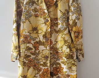 70's Vintage Floral Coat