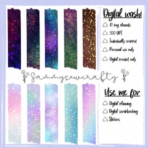 Washi Tape Digital Premium: Diseños de alta calidad para manualidades creativas