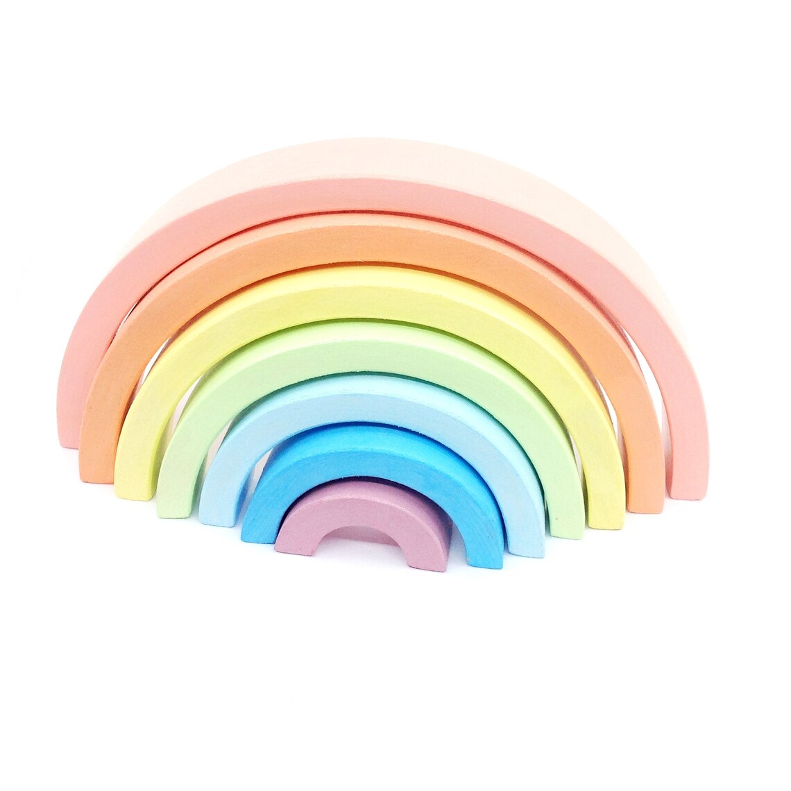 Pastel Rainbow Toys for Toddler Rainbow Stacking Blocks for Etsy