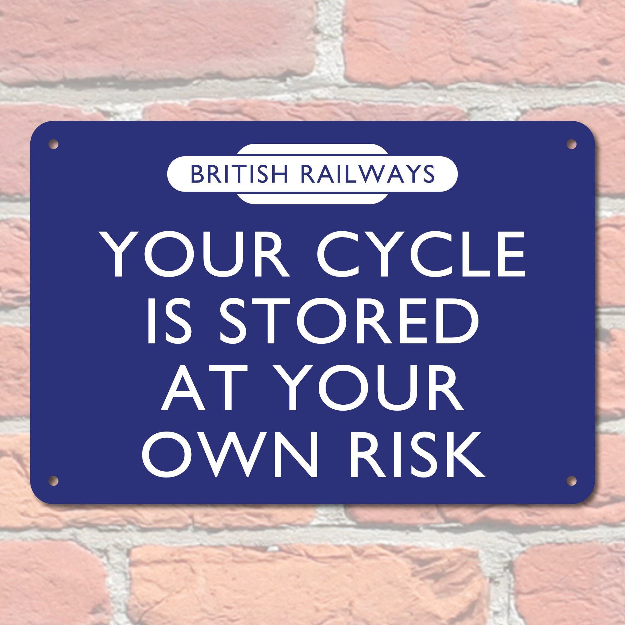 Vintage Style railway sign in a choice of regional colours Etsy