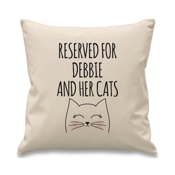 personalised cat cushion