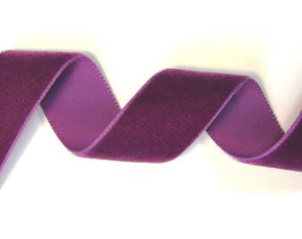 Velvet, 23 mm, Purple Ribbon, sold by the yard.