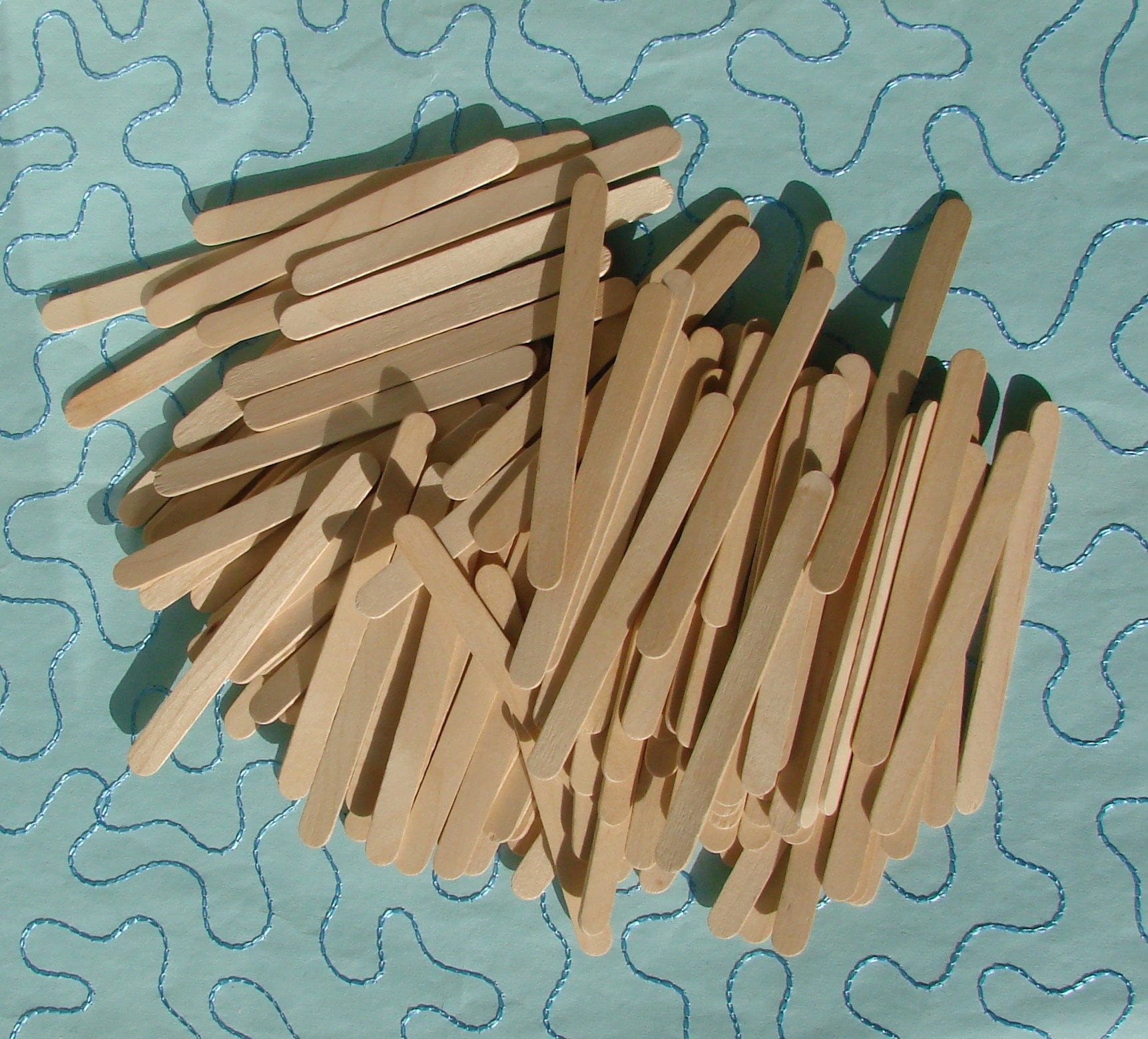 Bâtonnets Languettes Bois 110 mm X 10 Lot de 125 Pièces Créations Bricolage Activités Enfant