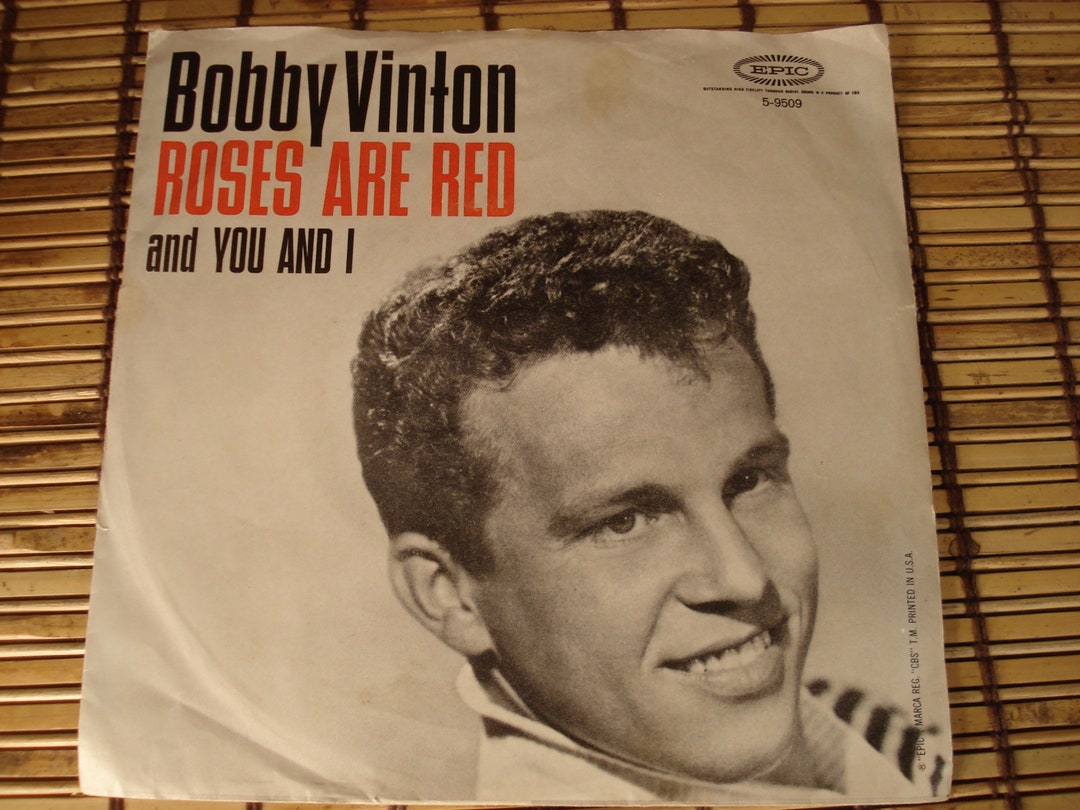 Bobby Vinton 45 Roses Are Red W/picture Sleeve 1962 Etsy