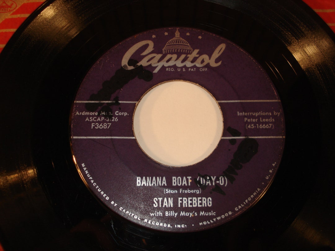 Stan Freberg 45 Record Banana Boat Song dayo 1957 Etsy