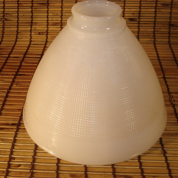 Milk Glass Reflector Shade - Standard 2 1/4 Inch Fitter - 8 Inch Diameter