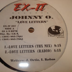 Sealed 12&quot; Single - Johnny O. - Love Letters