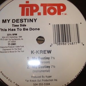 Sealed 12&quot; Single - K-Krew - My Destiny - 1991