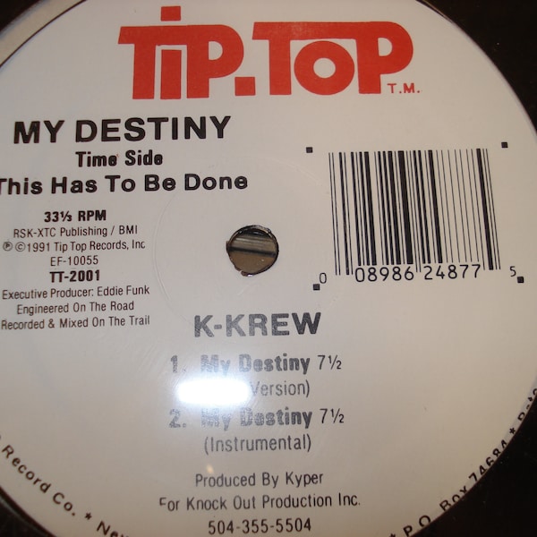 Sealed 12" Single - K-Krew - My Destiny - 1991