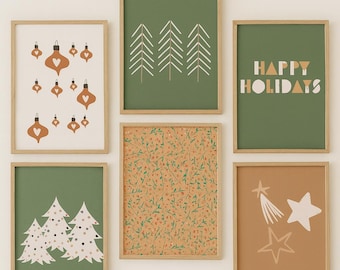 Holiday Wall Art Prints: Festive Christmas Decor (PDF Download)