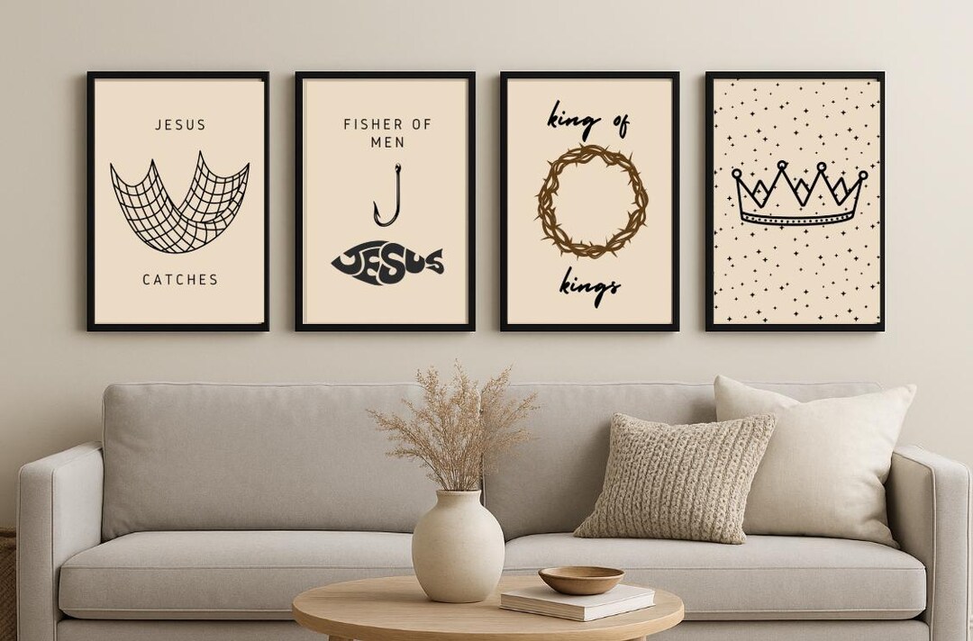 Minimalist Christian Wall Art Prints: Jesus Quotes, Bible Verse ...