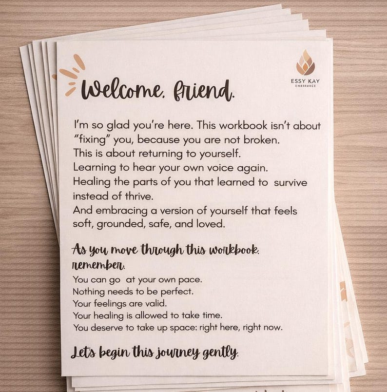Self Love Workbook Printable PDF | Mental Health Journal | CBT ...