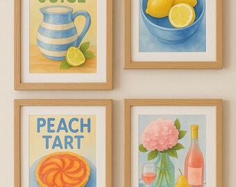 Italian Kitchen Prints: Mediterranean Food Art, Tuscan Decor (Digital Download)