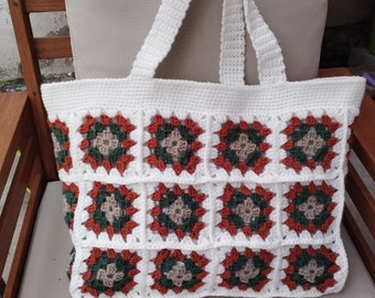 grand sac granny au crochet