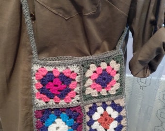 sac bandouliere granny au crochet