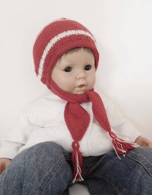 Cagoule Bébé/enfant Hiver Happy Cherry – Bonnet, Cache-cou, Cagoule 3 En 1 – Avec Pompon, Coupe-vent – Tailles 6 Mois à 8 Ans