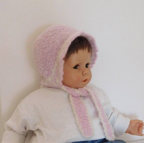 Bonnet Bebe Cagoule Bebe Fille 6 Mois En Laine D Alpaga Etsy