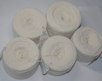 100% Wool - Cream/Bare/Beige Sock Weight Reclaimed Yarn