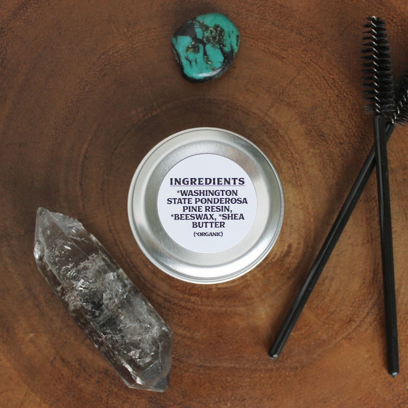 Brow Obey Setting Wax .5oz Fair Trade and All Natural Ingredients with Wood Spoolie image 3