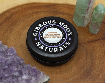 Ginger Cardamom Whipped Shea Body Butter Moisturizing Cream Lotion 2oz or 4oz Tins