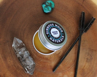 Brow Obey Setting Wax .5oz - Fair Trade and All Natural Ingredients with Wood Spoolie