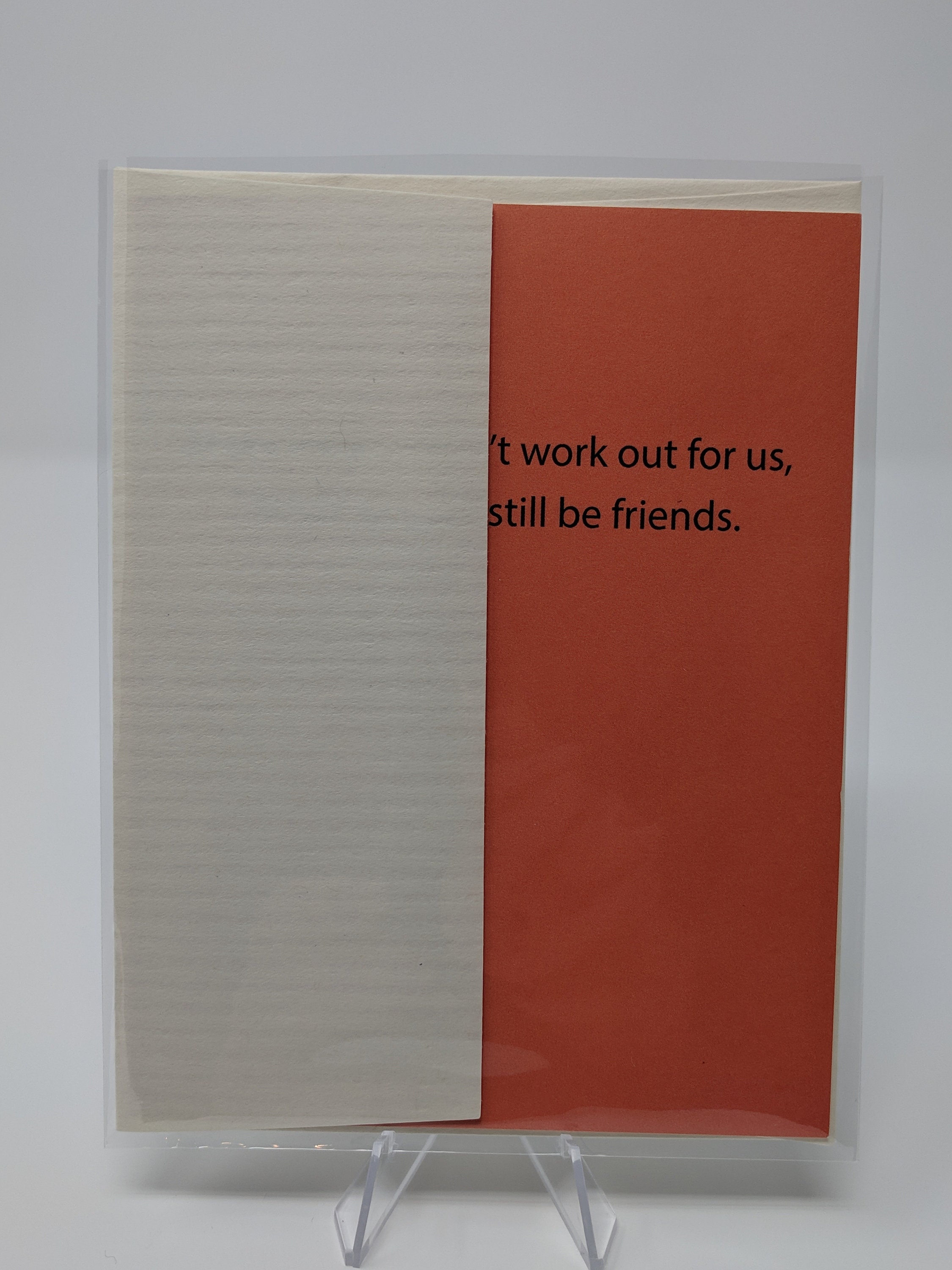 Lustige Grußkarte Ende der Beziehung Breakup Mature Sorry things hat